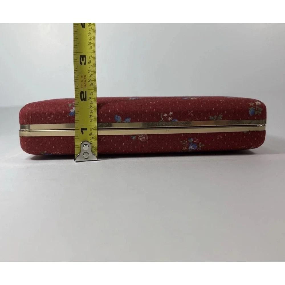Vintage Velvet Jewelry Box Mid Century Cottagecore